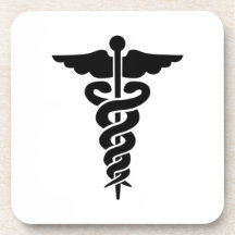 Símbolo médico posavasos de bebida