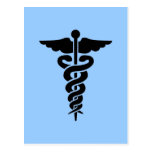Símbolo médico postales