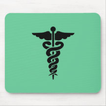 Símbolo médico tapetes de ratón