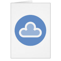 Símbolo mullido de la nube del tiempo tarjetas