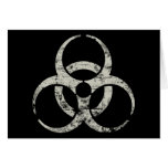 Símbolo nuclear del vintage felicitaciones