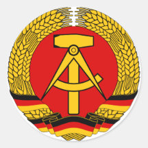 Símbolo oficial de la heráldica de la Alemania Ori Etiquetas Redondas