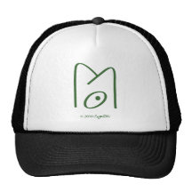 Símbolo tímido verde de SymTell Gorras De Camionero