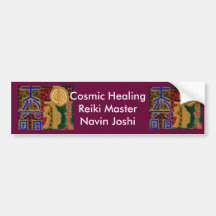 Símbolos curativos principales de REIKI Etiqueta De Parachoque