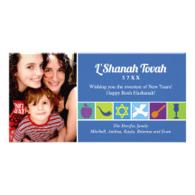 Símbolos de Rosh Hashanah Tarjeta Personal