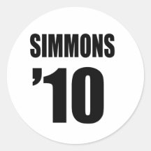 SIMMONS 2010 ETIQUETA REDONDA