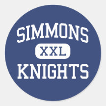 Simmons Knights el césped medio Illinois del roble Etiquetas