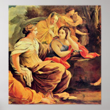 Simon Vouet - Apolo y el detalle de las musas Posters