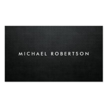 Simple moderno negro elegante llano profesional tarjeta de negocio