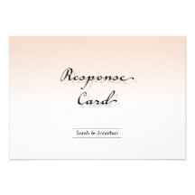 Simple quebradizo limpio de la tarjeta de RSVP de  Comunicados Personales