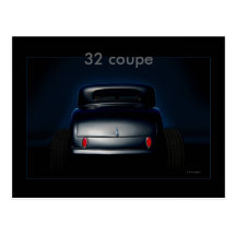 Simplemente coche de carreras, cupé 32 tarjetas postales