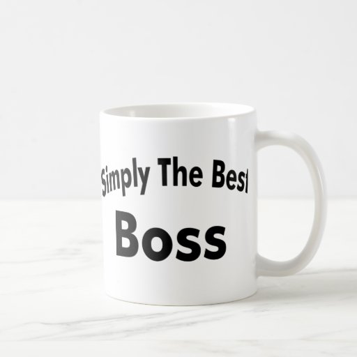 Simplemente el mejor jefe taza de café