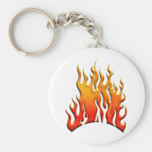 Simplemente fuego llavero personalizado