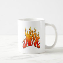 Simplemente fuego tazas de café