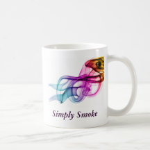 Simplemente humo taza de café