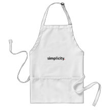 simplicity. schürze