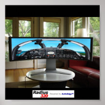 Simulación del vuelo Radius320 Posters