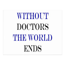 Sin los doctores The World Ends Tarjetas Postales