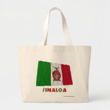 Sinaloa que agita la bandera oficiosa bolsa de mano