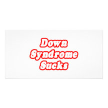 Síndrome de Down chupa Tarjetas Fotograficas