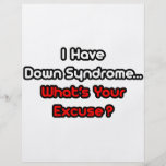 ¿Síndrome de Down… cuál es su excusa? Flyer Personalizado