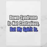 Síndrome de Down no es contagioso. Tarjetón