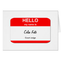 Sino de Celia, juez de la corte Felicitacion