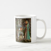 Sir Launcelot y reina Guinevere Tazas