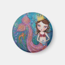 Sirena caprichosa del imán lindo