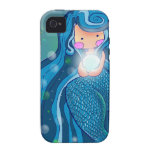 Sirena con el caso brillante del iPhone 4 de la pe cárcasas casemate