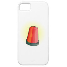 Sirena de la luz roja iPhone 5 Case-Mate carcasa