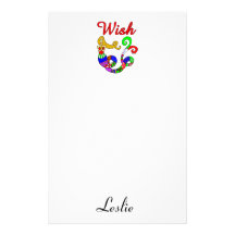 Sirena del día de fiesta del deseo papeleria personalizada