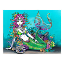 Sirena gótica de Lyra Tarjetas Postales