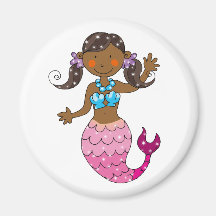 Sirena linda imán de nevera