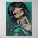 Sirena observada grande de la IMPRESIÓN del ARTE d Posters