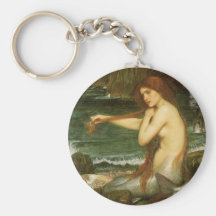Sirena por el Waterhouse de JW, arte de la mitolog Llaveros Personalizados