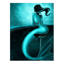 Sirena solitaria postales
