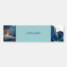 Sirenas - pegatina para el parachoques etiqueta de parachoque