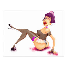 Sissy Maid Poster Cartão Postal