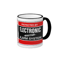 Sistema de alarma electrónico taza