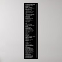 Sistema decimal de Dewey: Lo contrario negro Posters