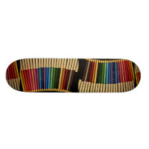 Sistema hermoso de la pluma tablas de skate