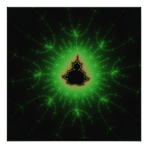 Sistema verde de Mandelbrot Impresiones Fotograficas