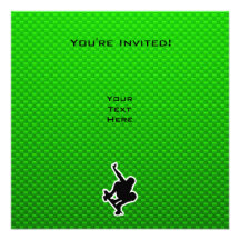 Skateboarding verde anuncios personalizados