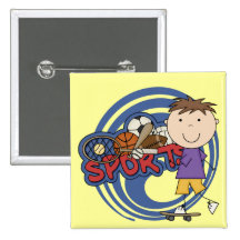 Skater del muchacho de los deportes - camisetas y  pin