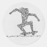 SKATER ETIQUETA REDONDA