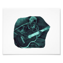 sketc del lápiz del jugador invertido de la guitar arte fotográfico