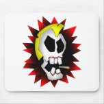 skull-1 que fuma alfombrilla de ratón