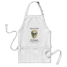 Skullduggery de la bruja de la cocina delantales