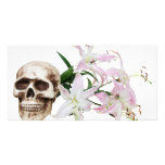 SkullFlowers051409 Tarjeta Personal Con Foto